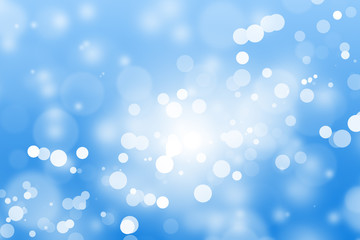 blue bokeh beautiful blurred bright light on abstract background. cool wallpaper. winter concept. element for decoration or design advertising. soft glitter backdrop. defocused