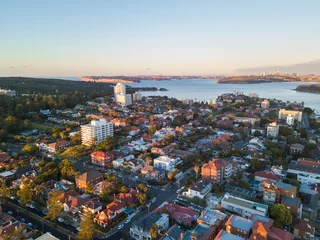 Poster Aerial view of Manly suburb, Sydney, Australia. © AlexandraDaryl