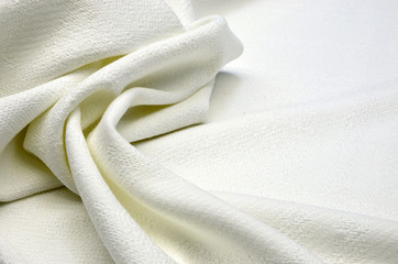 Cotton fabric with white viscose