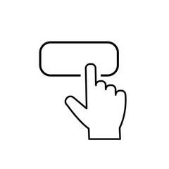 Pointer hand. Click hand icon, cursor symbol vector graphic design isolated on white background