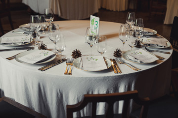 Festive table setting