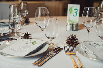 Festive table setting