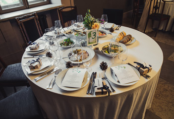 Festive table setting