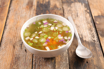 bowl of vegetable soup