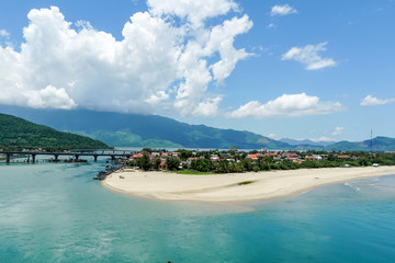 The famous scenic seaside village of Lang Co in Central Vietnam