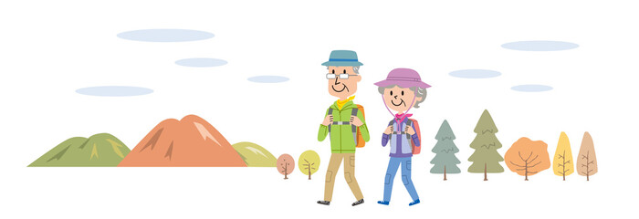 高齢者　ハイキング　登山