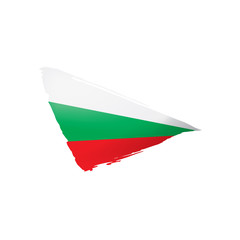 Bulgaria flag, vector illustration on a white background