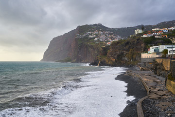 Fototapeta na wymiar View of Cape Girão in Camara de Lobos, Madeira