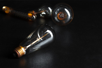 edison bulb close up.
