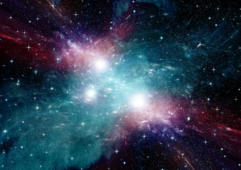 Obraz premium galaxy in a free space