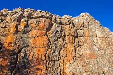 Richly colored rocks in Cederberg Mountains