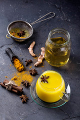 Tumeric milk with spices