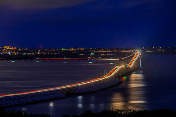 伊良部大橋,夜景