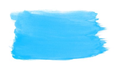 Gemalte Fläche mit hellblauer Wasserfarbe