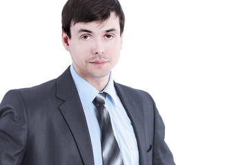 portrait of young businessman in a business suit