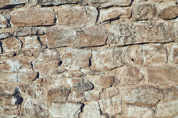 Abstract gray horizontal stone texture. Gray background with cobblestones