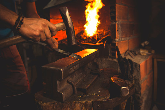 Crop man forging blade