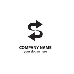 arrow logo design vector element, abstract logo design