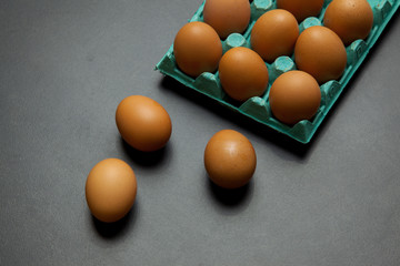 Huevos de gallina para freír 