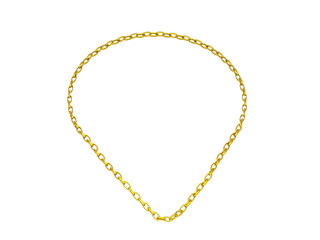 Goldene Halskette