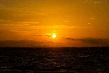 sunset at the lake