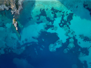 Body of blue water in the Mediterranean (Albania) 
