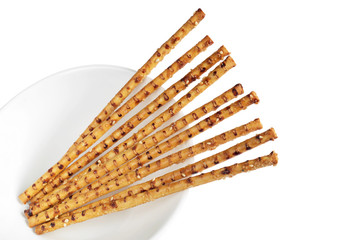 Crispy straw with sesame