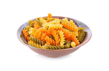 pasta on white background
