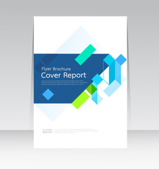 Vector abstract design cover report layout brochure poster template.