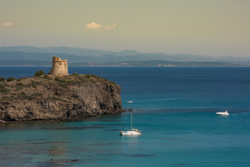 Fototapeta na wymiar Seaside landscape, Torre Cannai - Island of Sant' Antioco, Sardinia, Italy