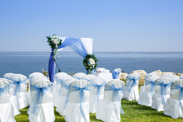 Wedding place on the beach