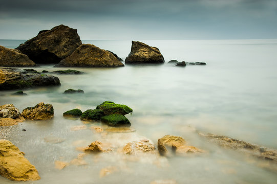 At The Autemn Beach