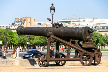 Prussian Cannon founded by Johann Jacobi in 1700 at Les Invalides in Paris, France
