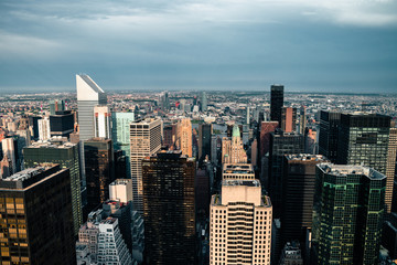Fototapeta premium Cityscape view on downtown of Manhattan in New York City