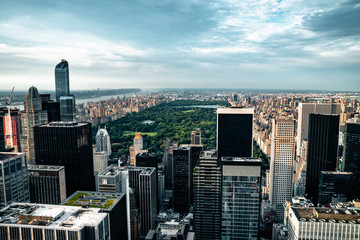 Fototapeta na wymiar Cityscape view on downtown of Manhattan in New York City