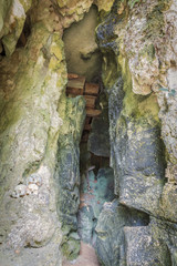 Sulawesi, Londa;  Die Grabhöhlen, im christlich geprägten Toraja Dorf  " Londa ".