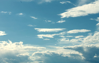 a beautiful summer sky/ Cirrus clouds/ summer background