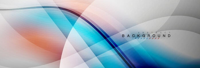 Smooth flowing wave motion concept background
