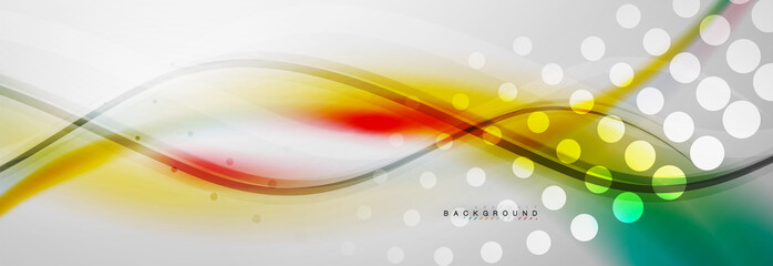 Smooth flowing wave motion concept background