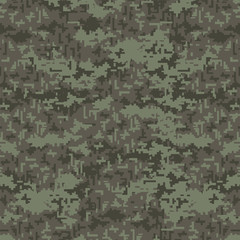 Camouflage seamless pattern background. Green Camouflage texture.