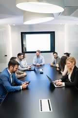 Picture of business meeting in conference room
