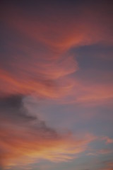 colorful of sunset sky