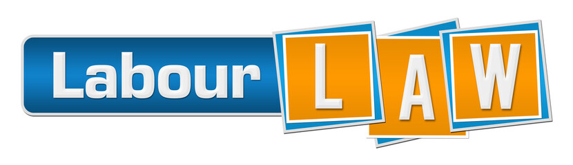 Labour Law Blue Orange Squares Bar 