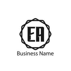 Initial Letter EA Logo Template Design