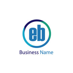 Initial Letter EB Logo Template Design