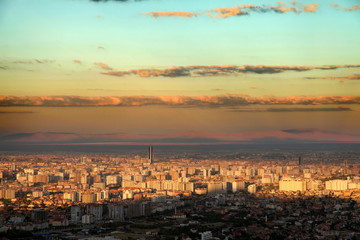 Konya City at Sunset