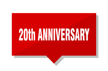 20th anniversary red tag