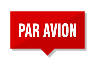 par avion red tag