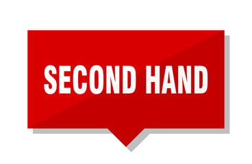 second hand red tag