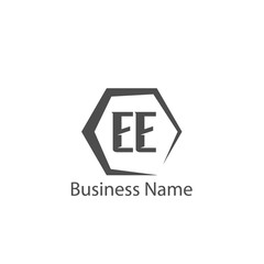 Initial Letter EE Logo Template Design